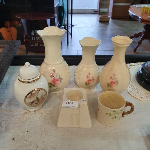 189 - Assortment of Donegal/Belleek  & Other China