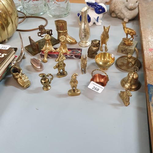 268 - Collection of Brass Miniatures