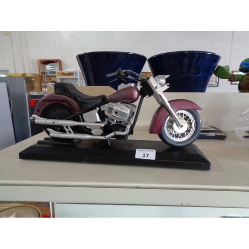 17 - Motorbike on Plinth