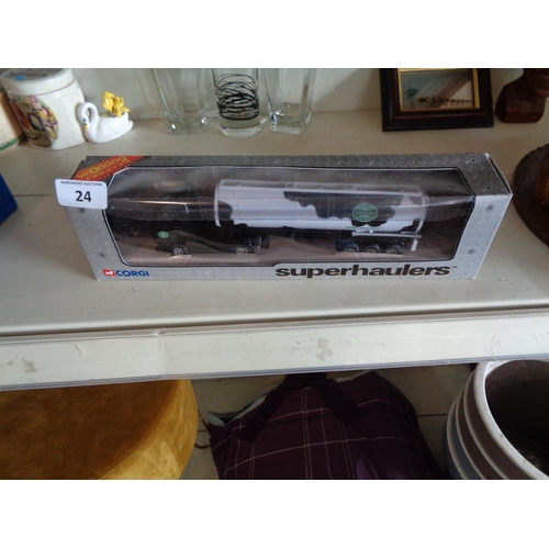 24 - Corgi Hauliers Milk Tanker Model (in Box)