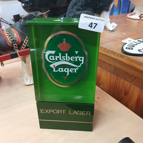 47 - Vintage Carlsberg Light Up Font
