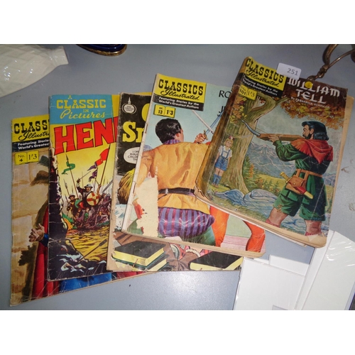 251 - Collection of Vintage 'Classic Illustrated' Comics