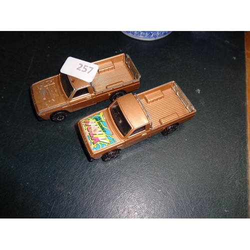 257 - 2 Corgi Incredible Hulk Jeeps