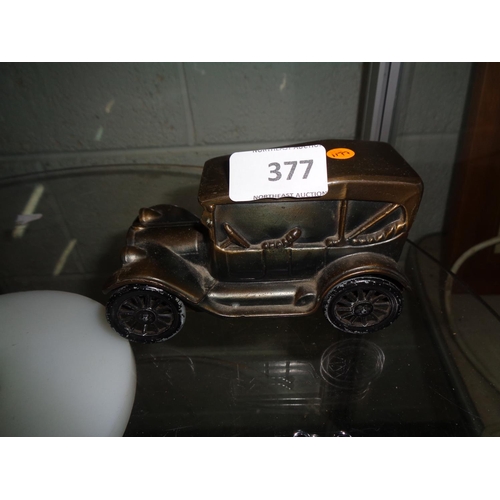 377 - Steel Car Money Box