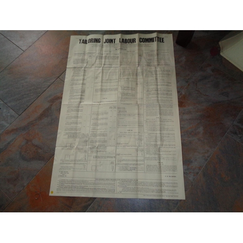 533 - 3rd June 1961 Tailoring Joint Labour Committee Schedule (100% Original Published by the Free Press W... 