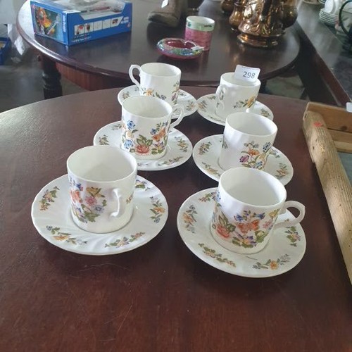 298 - 12pce 'Aynsley' Cup & Saucer Set