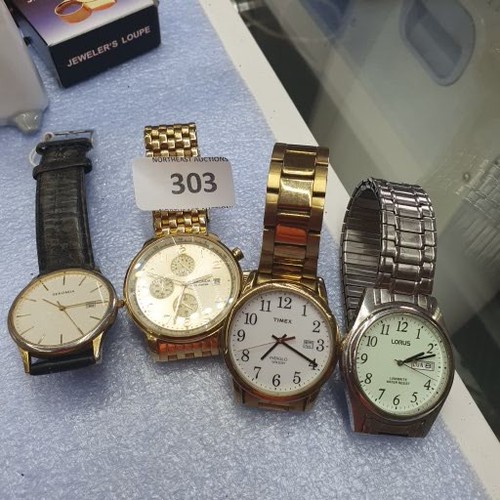 303 - 4 Gents' Watches