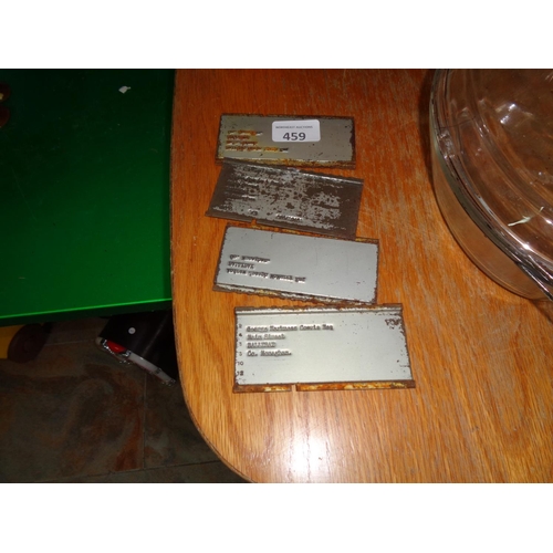 459 - 4 - Co. Monaghan Printing Plates ( Ballybay including James Corrie & Sons.)