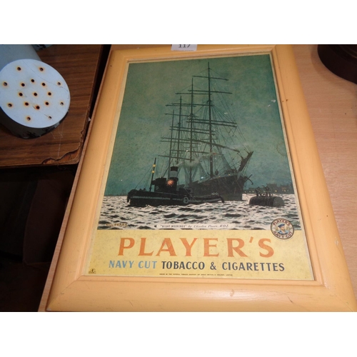 117 - Players Ad Print in Frame