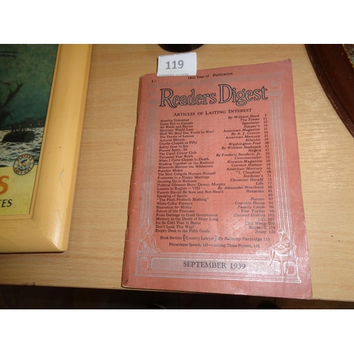 119 - September 1939 Reader's Digest (rare piece)