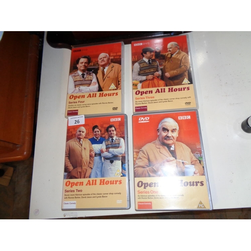 26 - Open All Hours DVDs x4