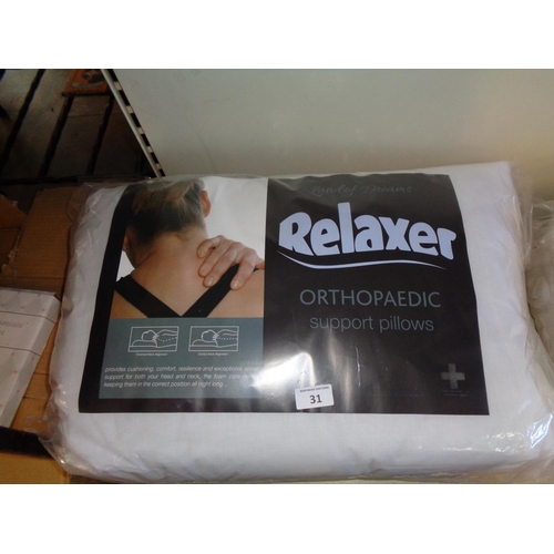 31 - Pair of New Orthopaedic Pillows