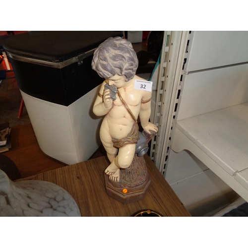 32 - Large Boy Musician Figure (18