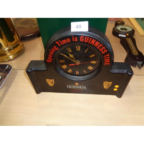 49 - Original Guinness Ceramic Clock