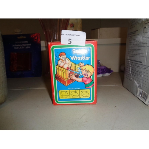 5 - Vintage Squirt Wrestler in Original Box