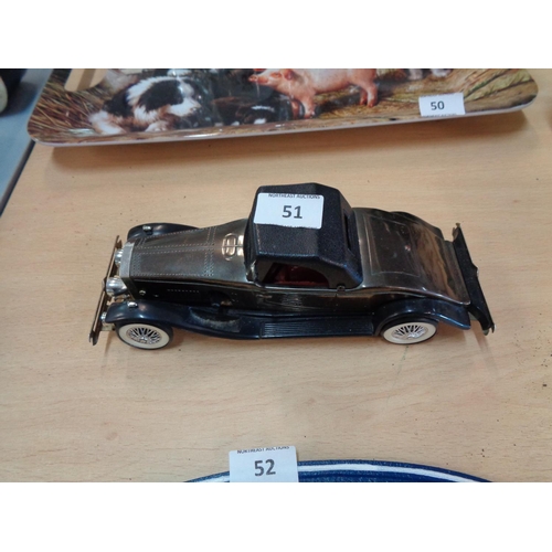 51 - Vintage Car Model Clock