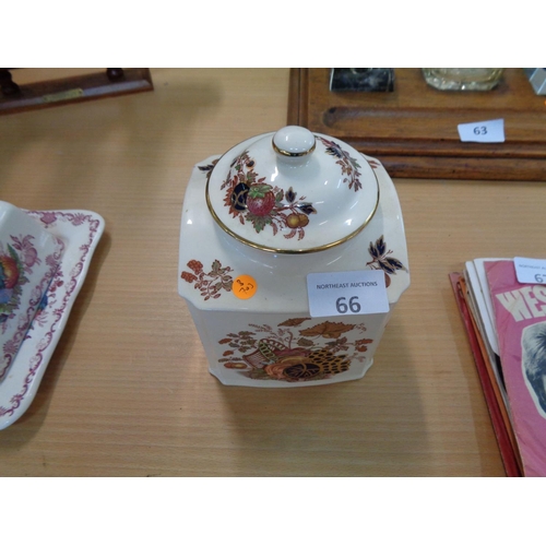 66 - Masons 'Harvest Gold' Cookie Jar