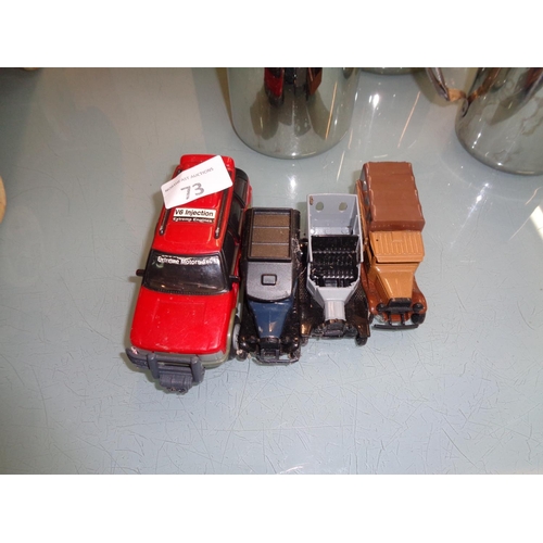 73 - Vintage Car Models x 4