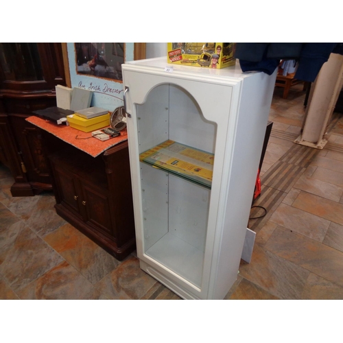 83 - 3 Shelf Glass Front Cabinet (20