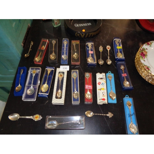 130 - Lot of Collectible Spoons 20+