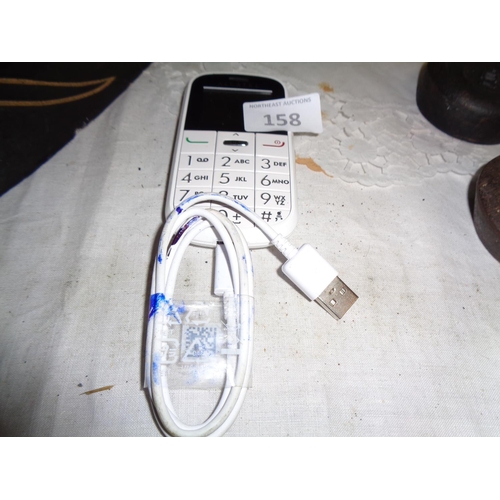 158 - Alcatel Mobile Phone (w - with charger)