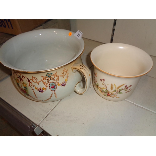 29 - Vintage Chamber Pot & Harvest Planter