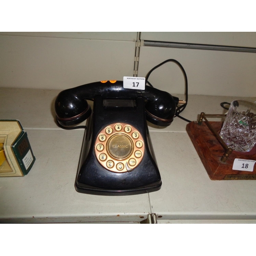 17 - Old Bakelite Telephone