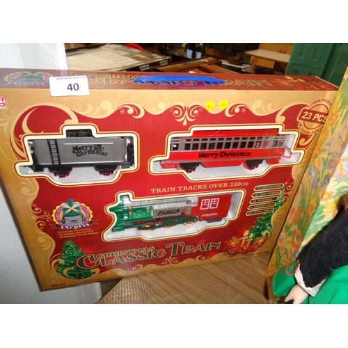 40 - New Xmas Train Set