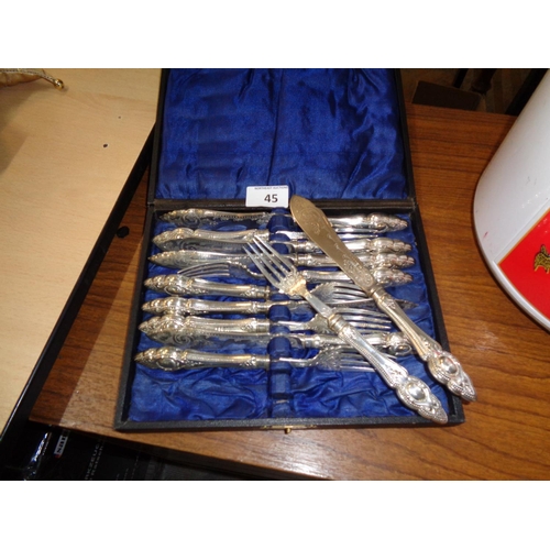 45 - Set of Fish Knives & Forks