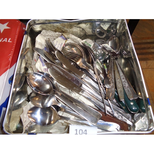 104 - Box of Mixed Cutlery