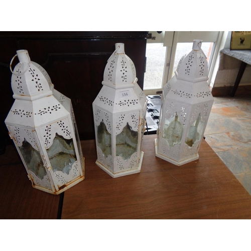 156 - 3 Candle Lanterns