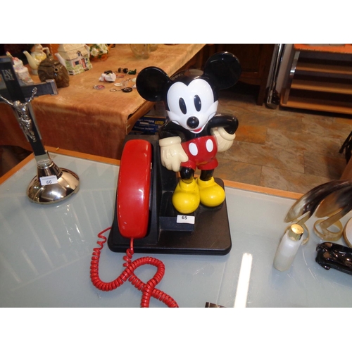 65 - 1987 Mickey Mouse Telephone (ornamental)