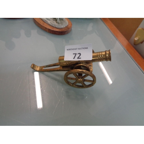 72 - Small Brass Cannon