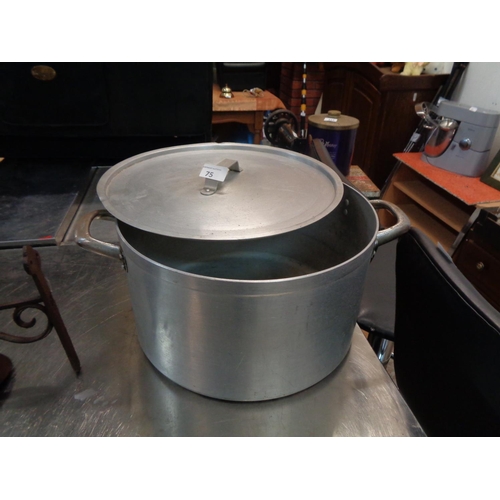 75 - Large Aluminium Cooking Pot