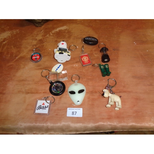 87 - Lot of Collectible Key Rings