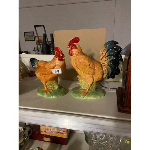 1A - Rooster & Chicken Ceramics