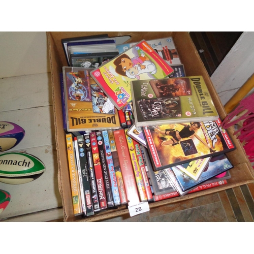 28 - Large Box of DVDs