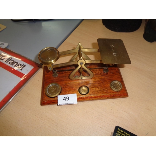 49 - Set of Jewellers Scales & Weights