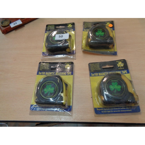 50 - 4 New Measuring Tapes