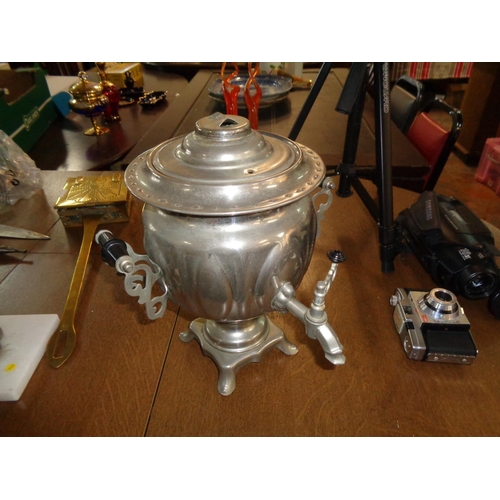 12 - Vintage Silver Plated Samovar