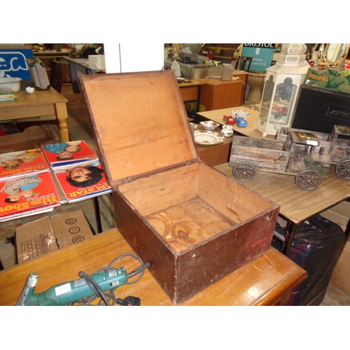 121 - Large Wooden Storage Box