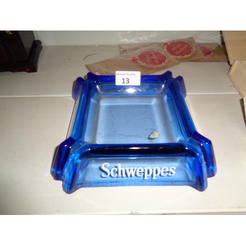 13 - Large Schweppes Ashtray