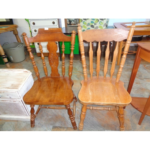 235 - 2 Large Farmhouse Chairs