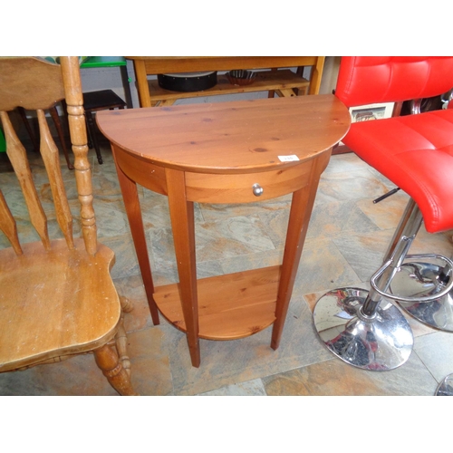 236 - 1 Drawer Oval Hall Table