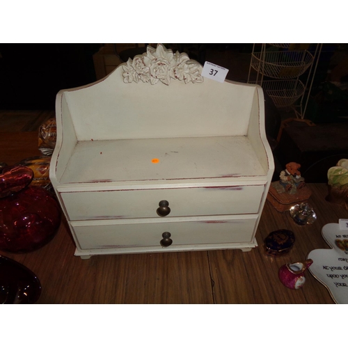 37 - Vintage 2 Drawer Letter Holder