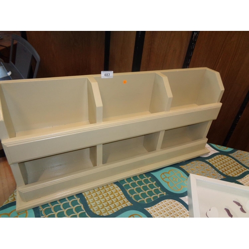 487 - Wooden Storage Shelving Unit (29