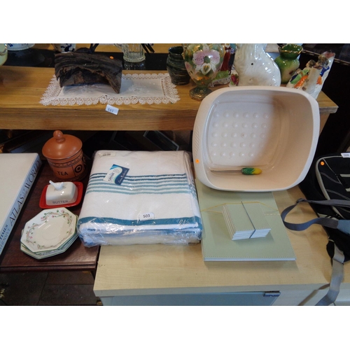 503 - Lot of Crockery + other new items