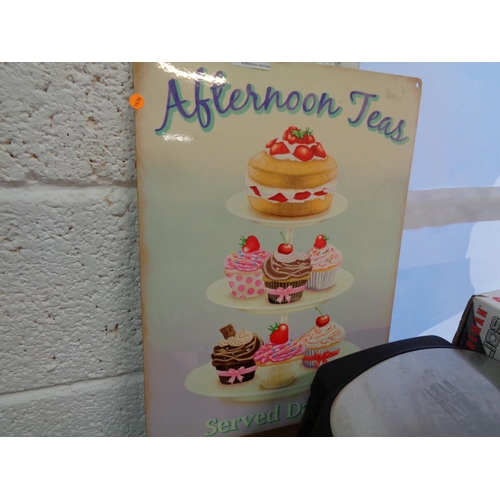 506 - Afternoon Tea Tin Sign (12