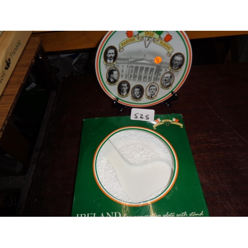 525 - Irish Leaders Display Plate with Stand