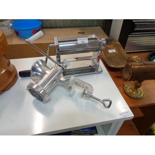 70 - Vintage Mincer & Pasta Maker